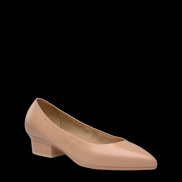 Pashion Footwear - The Pump Wide Width - Latte Leather Flat 1.5" - Picture 7 of 11